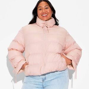 wild fable Light Pink Puffer Jacket